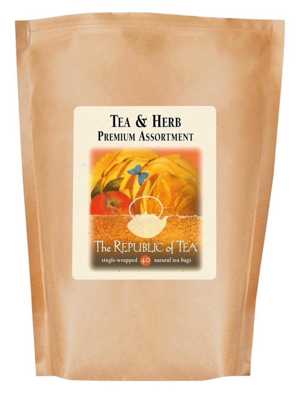 The Republic of Tea Premium Assortment of Teas & Herbs, 40 Count. 2 bags